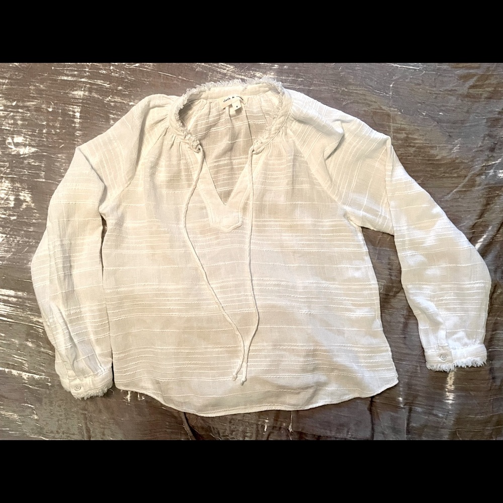 NWOT Cloth & Stone romantic, airy peasant top - small